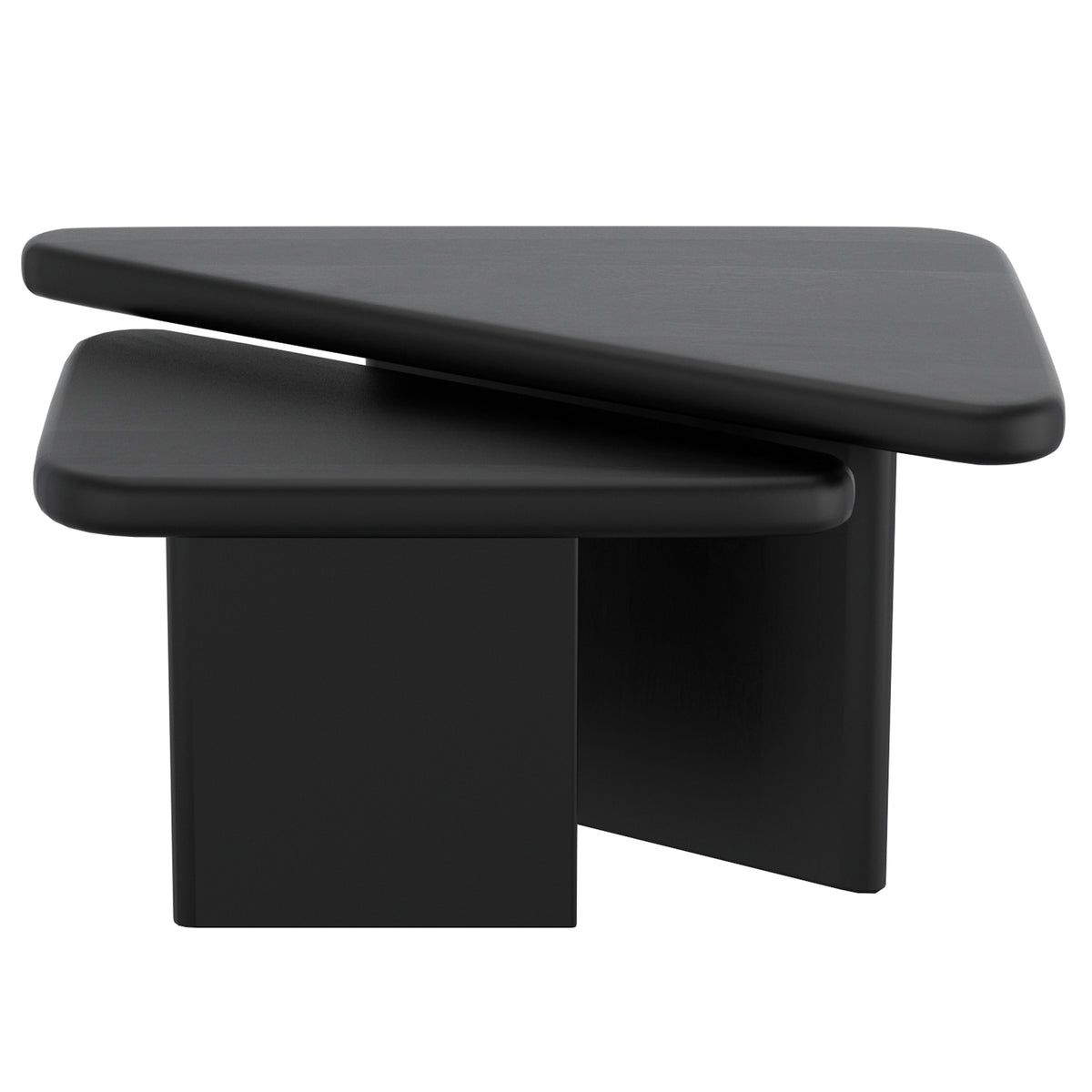 Ensemble de 2 tables basses Draco – fini NOIR | World Wide