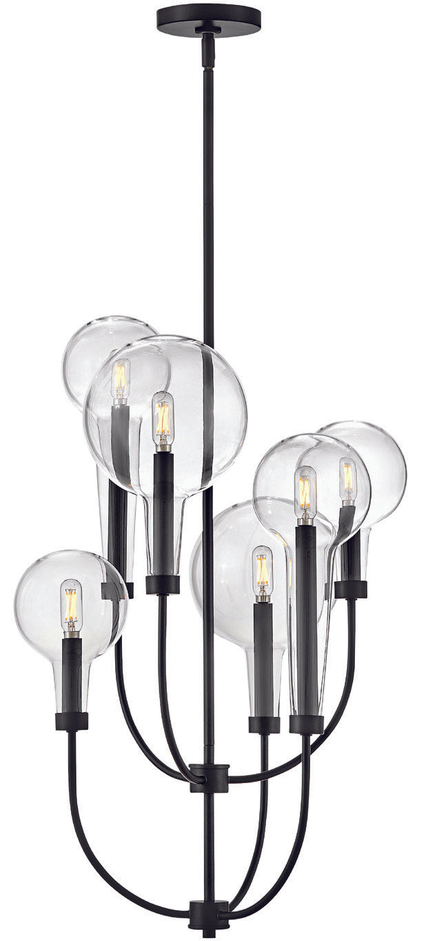 ALCHEMY Chandelier Noir - 30525BK | HINKLEY