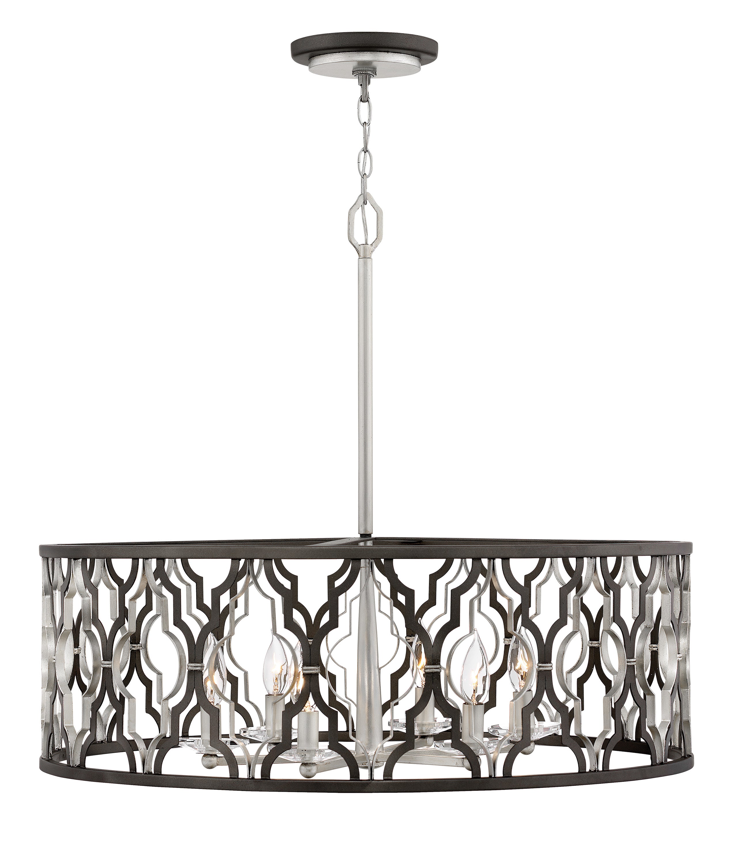 PORTICO Chandelier Nickel - 3066GG | HINKLEY