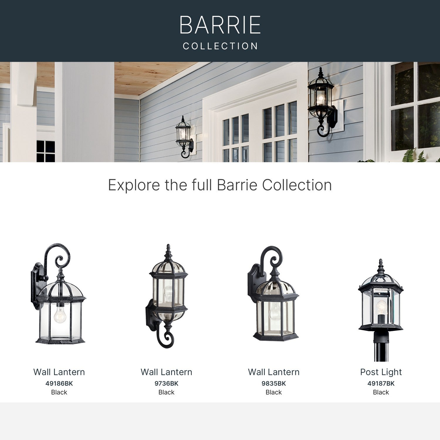 Lampadaire extérieur 1 lumière | Barrie