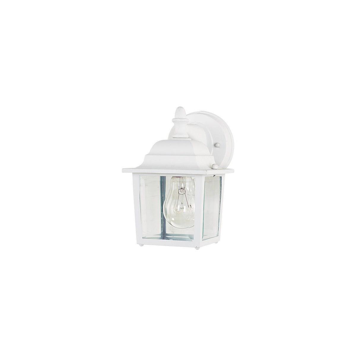 Maxim - 1025WT - One Light Outdoor Wall Lantern - Builder Cast - White
