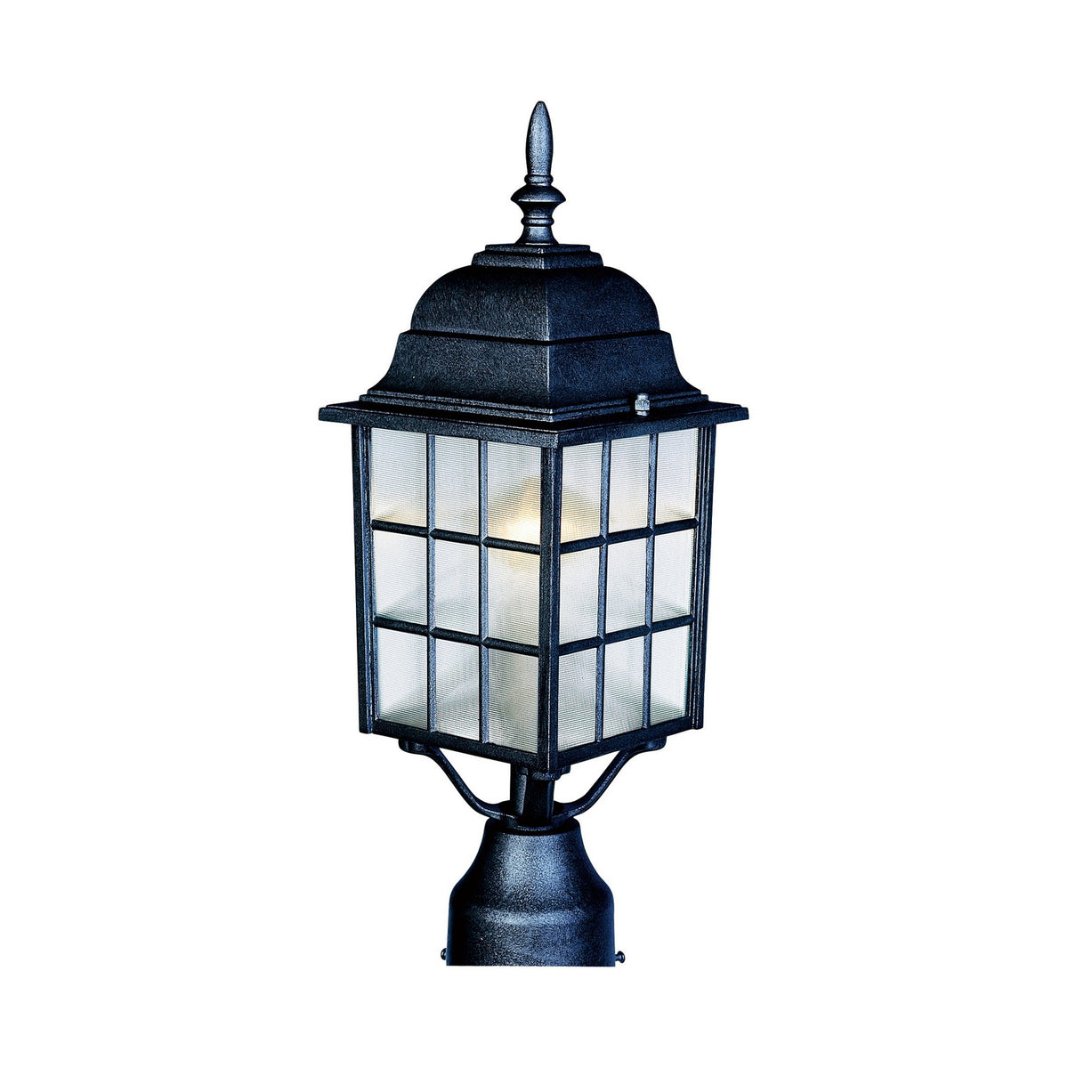 Maxim - Lanterne sur poteau extérieure 1 lumière | North Church - 1052BK
