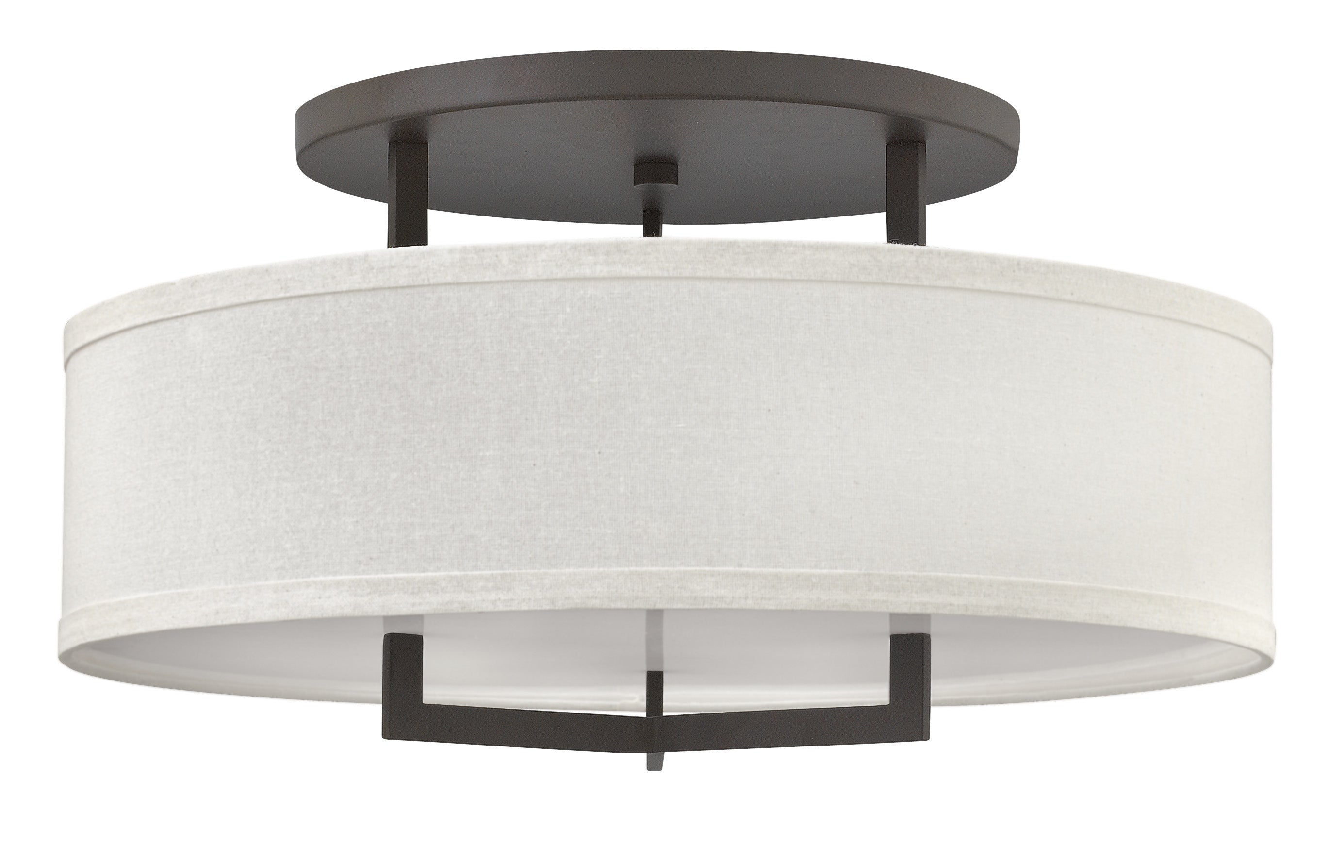 HAMPTON Semi plafonnier Bronze DEL INTÉGRÉ - 3211KZ-LED | HINKLEY