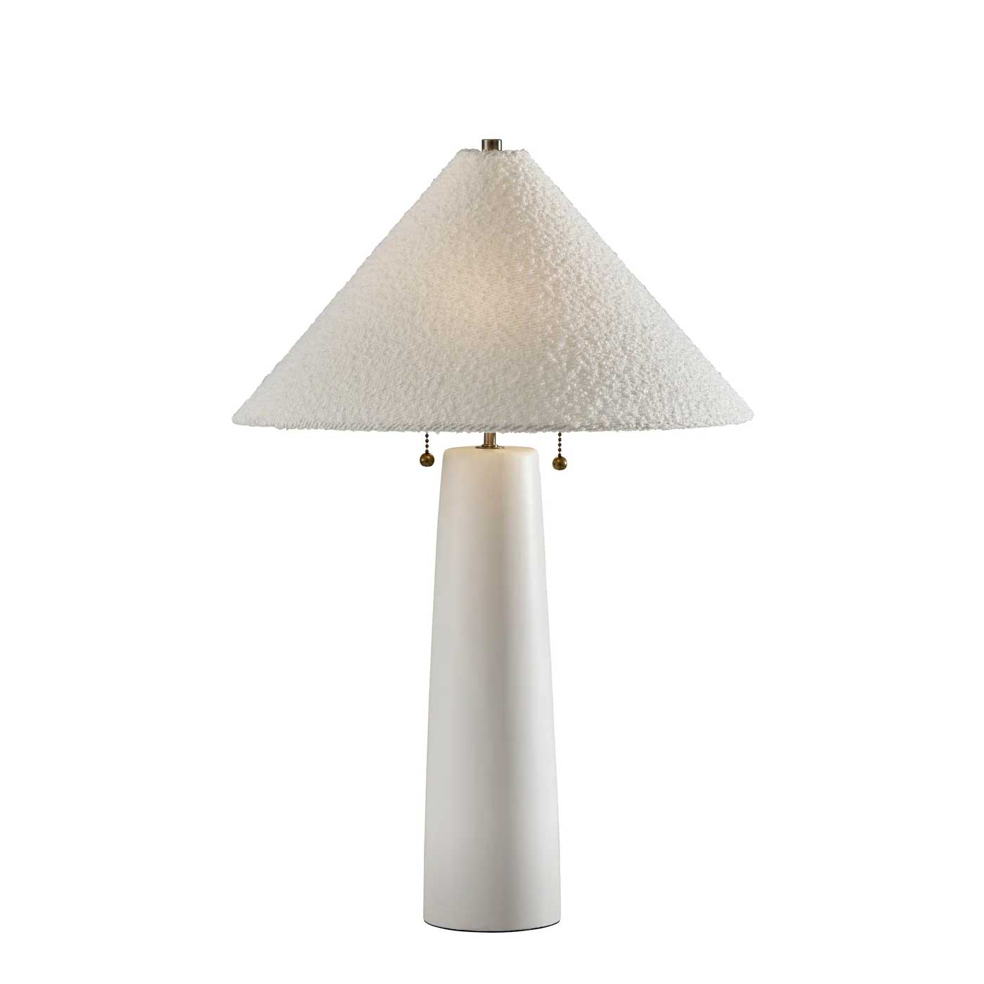 WAYLON Lampe sur table Blanc, or - 3243-02 | ADESSO