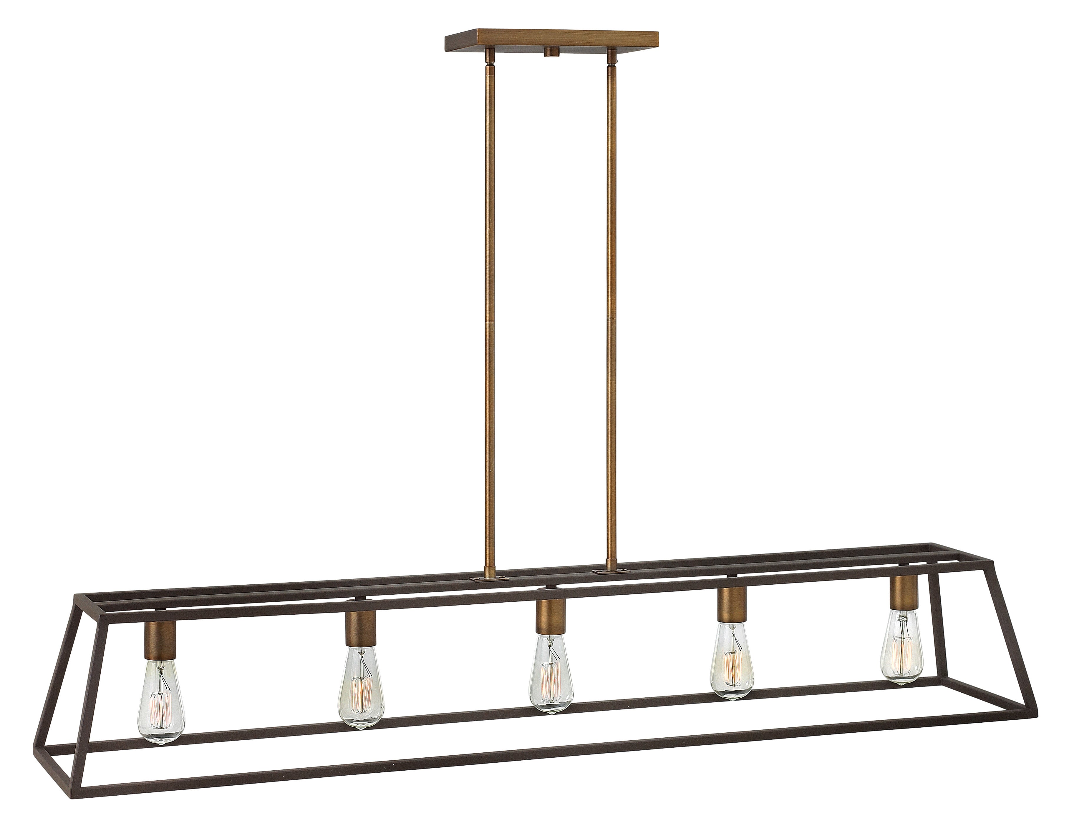 FULTON Suspension lineaire Bronze - 3335BZ | HINKLEY
