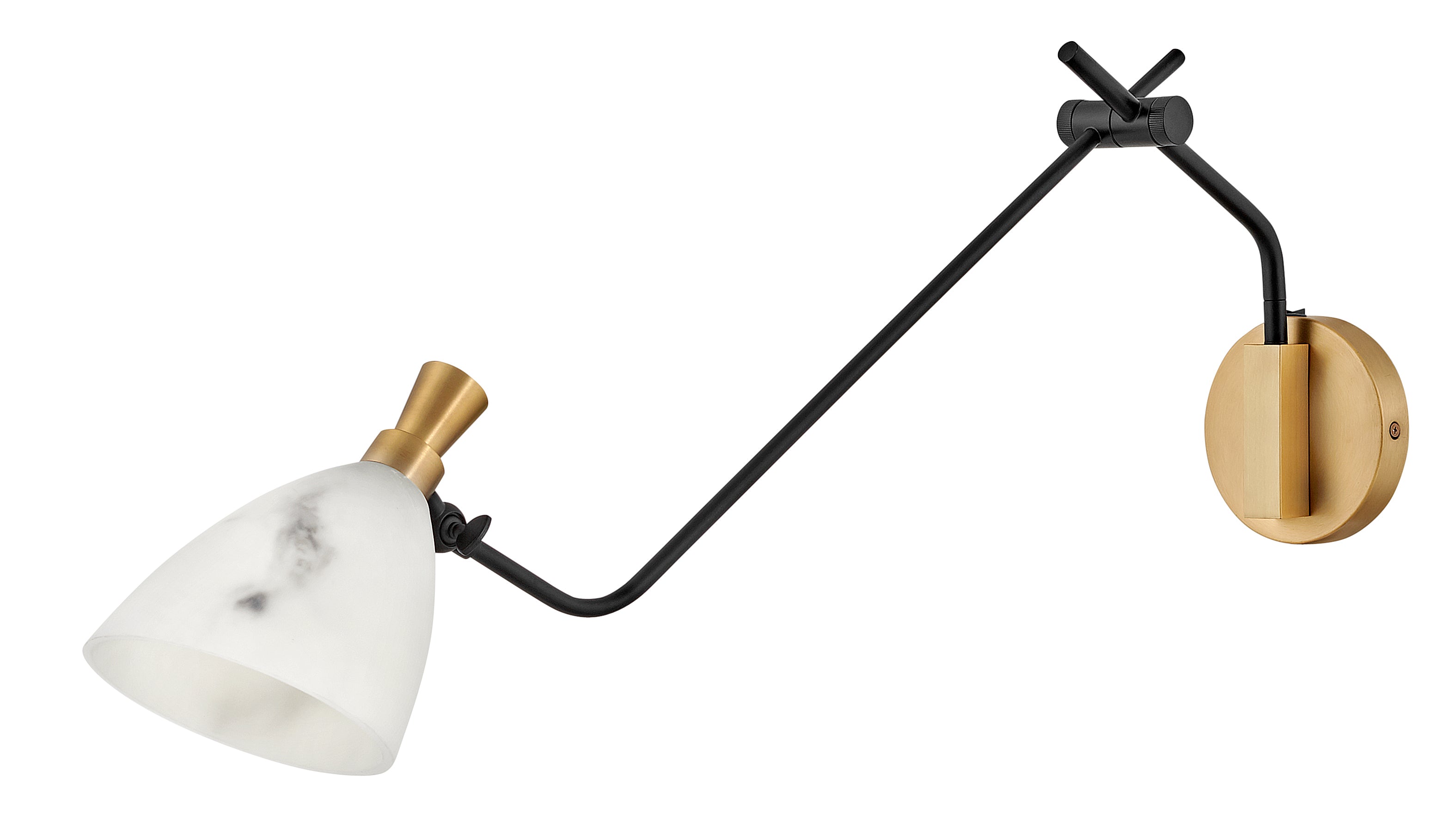 Grande applique à bras articulé à une lumière