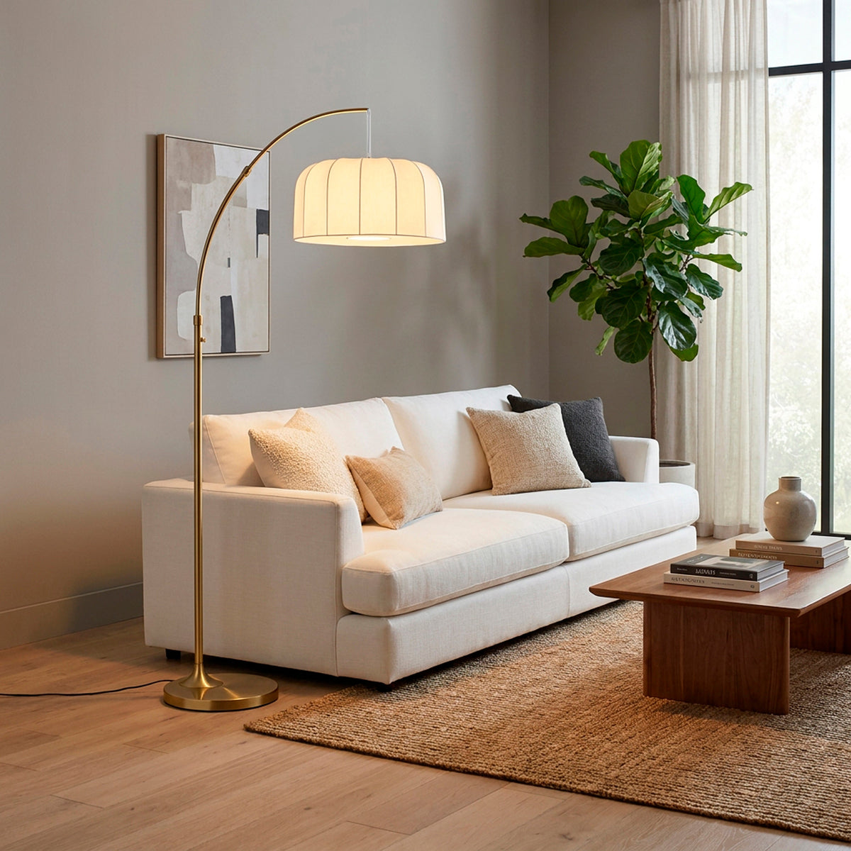 Lampadaire arqué | Adella — Adesso