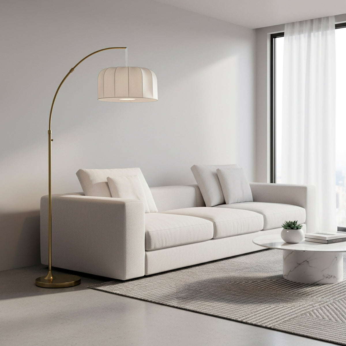 Lampadaire arqué | Adella — Adesso