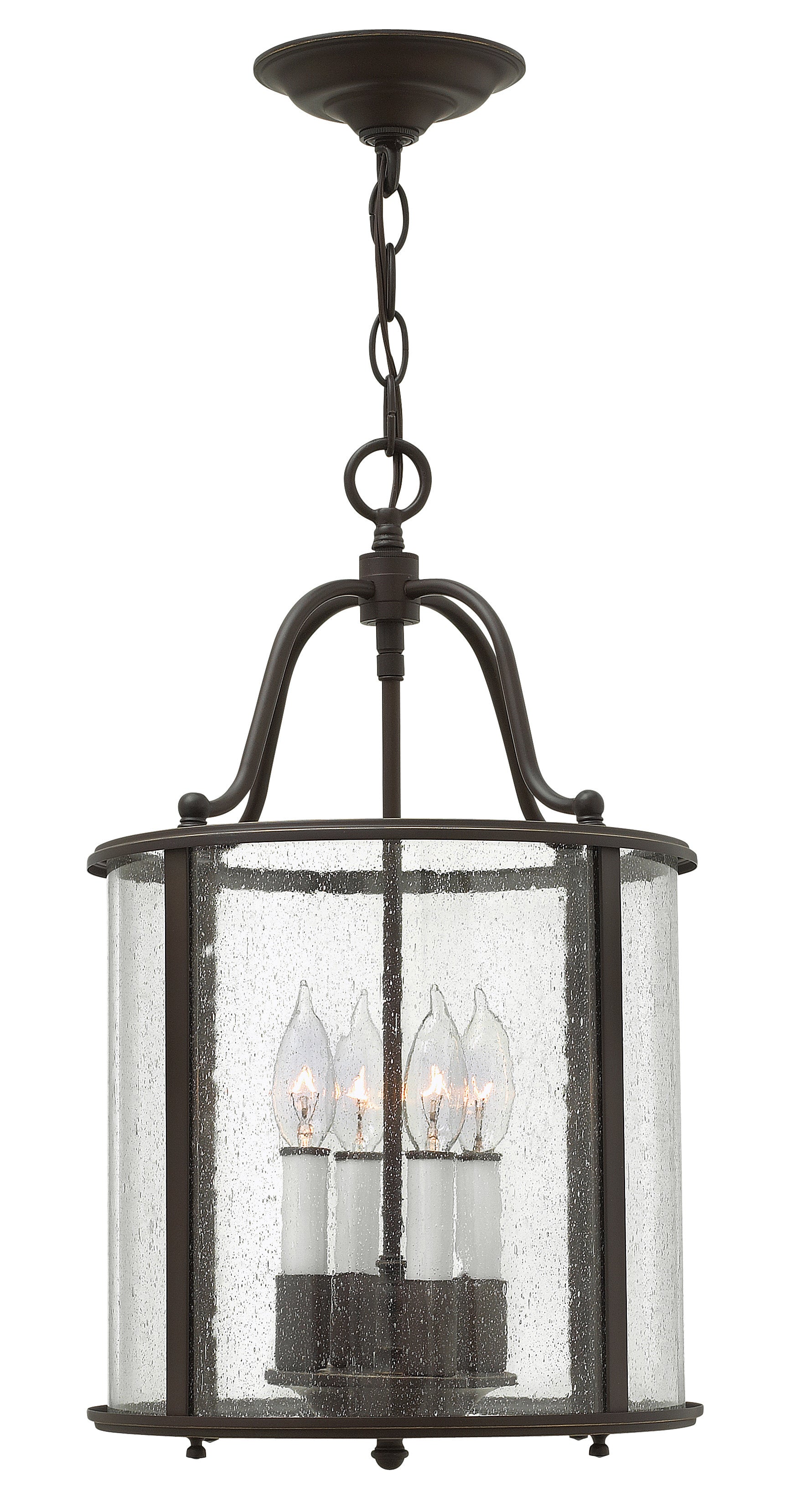 GENTRY Chandelier Bronze - 3474OB | HINKLEY