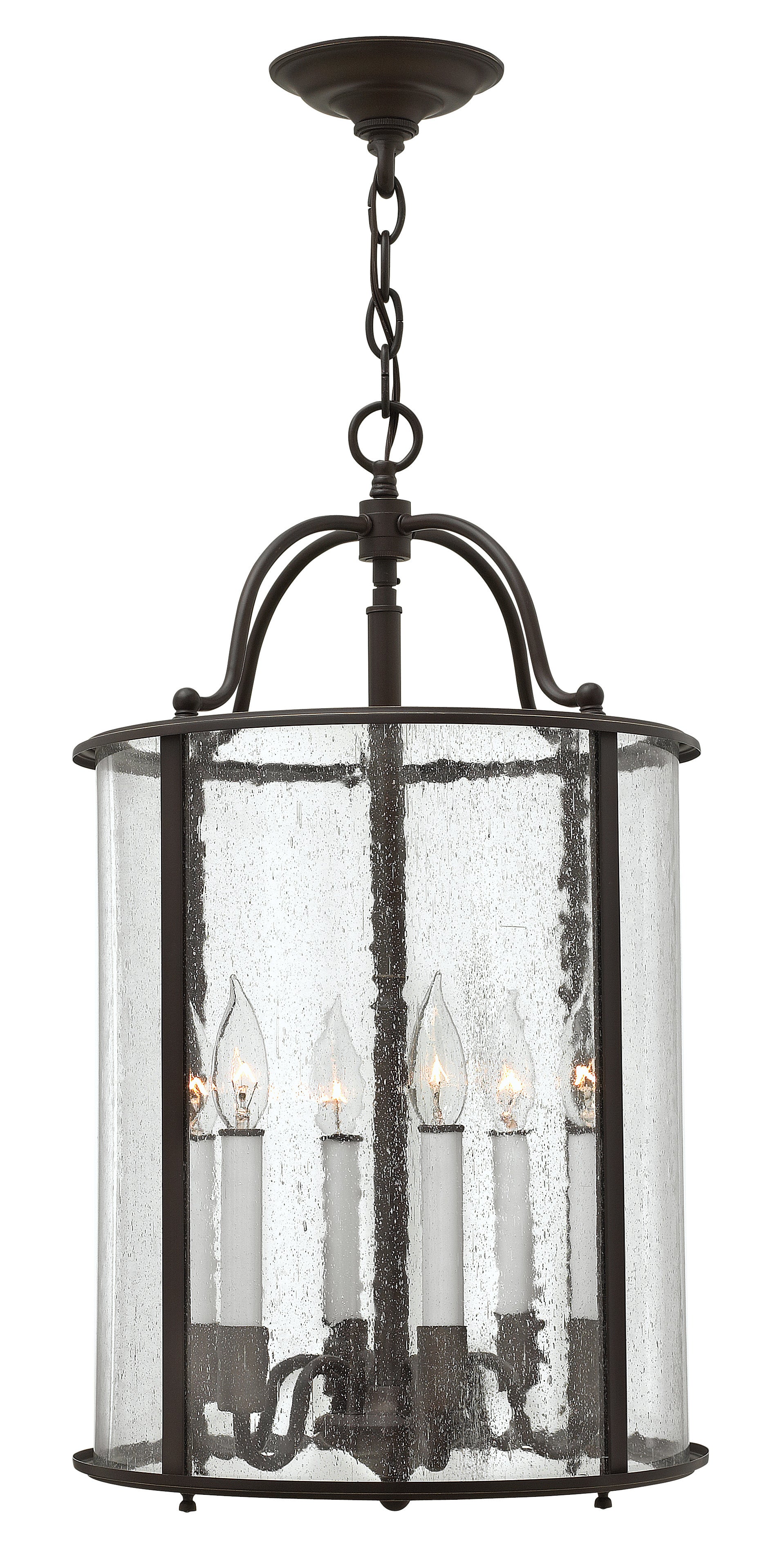 GENTRY Chandelier Bronze - 3478OB | HINKLEY