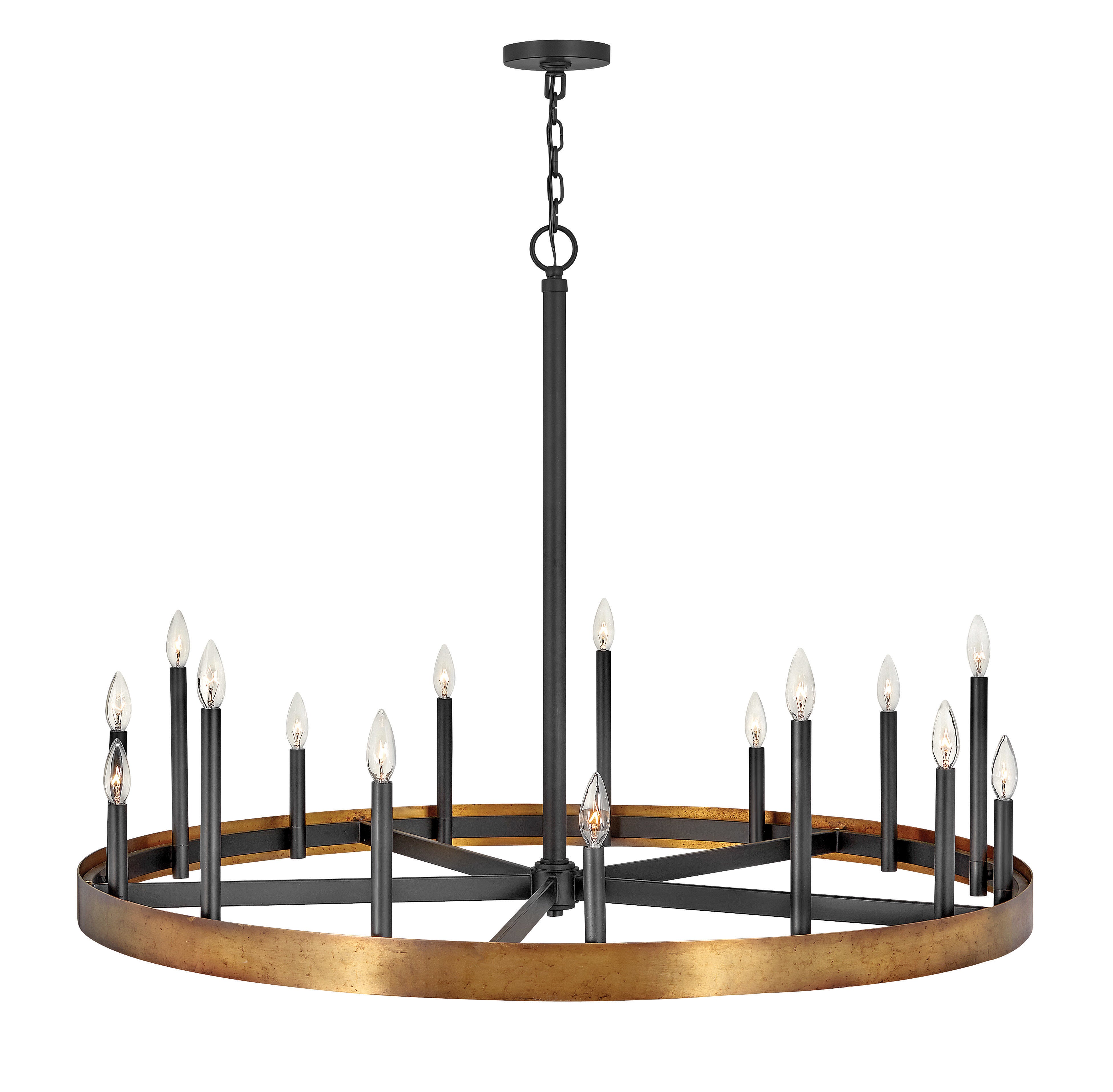 WELLS Chandelier Or - 3865WA | HINKLEY