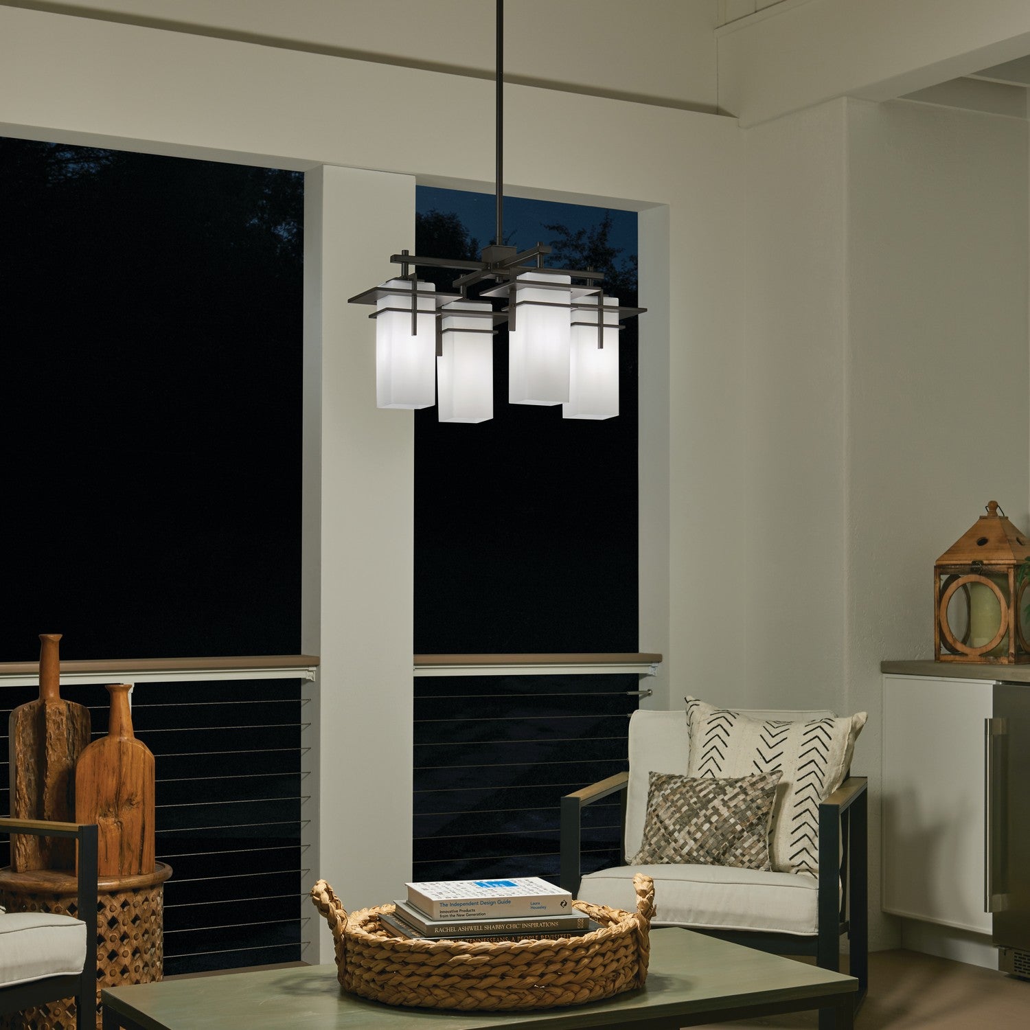 Lustre extérieur 4 lumières | Caterham