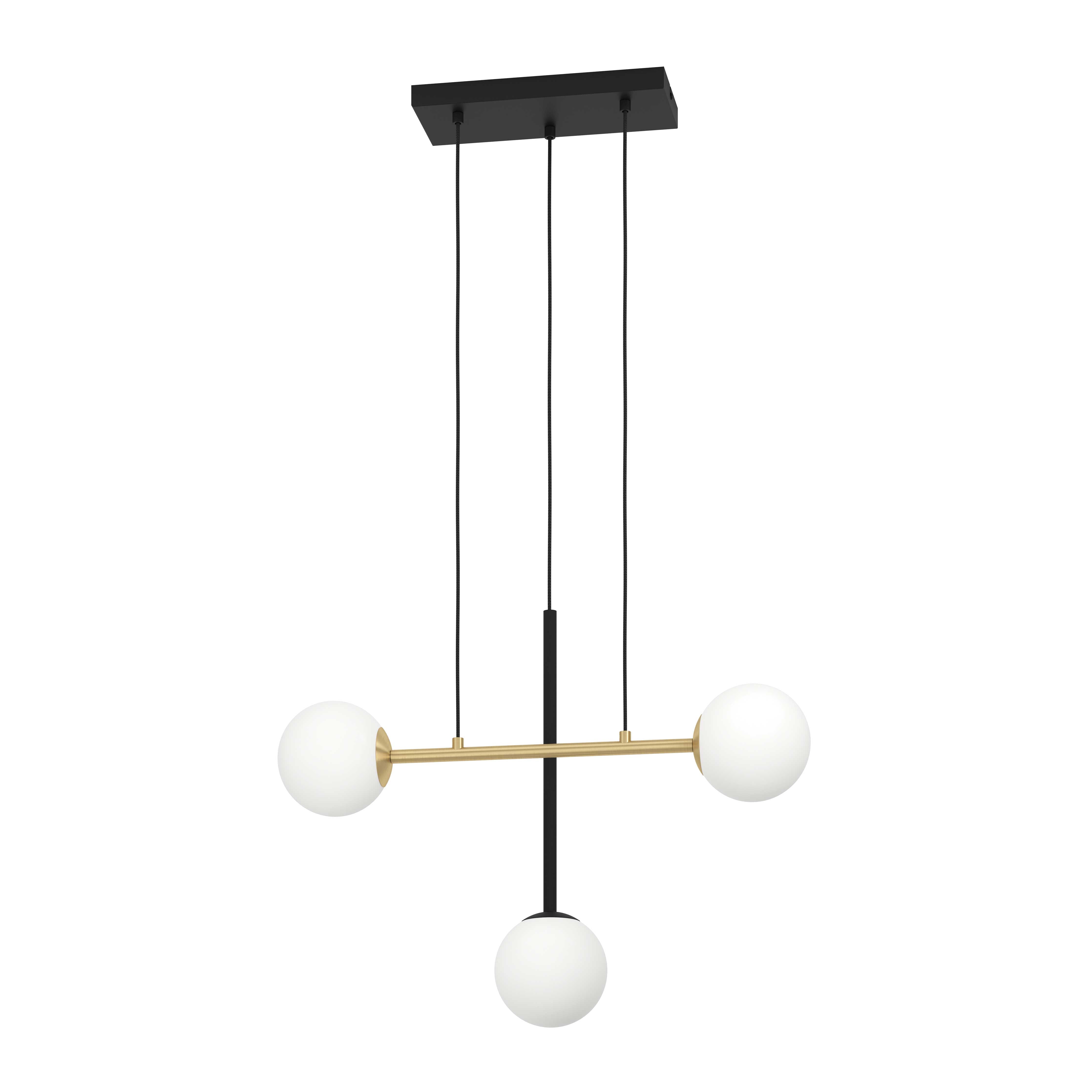 Luminaire suspendu Noir et or brossé | PAZ