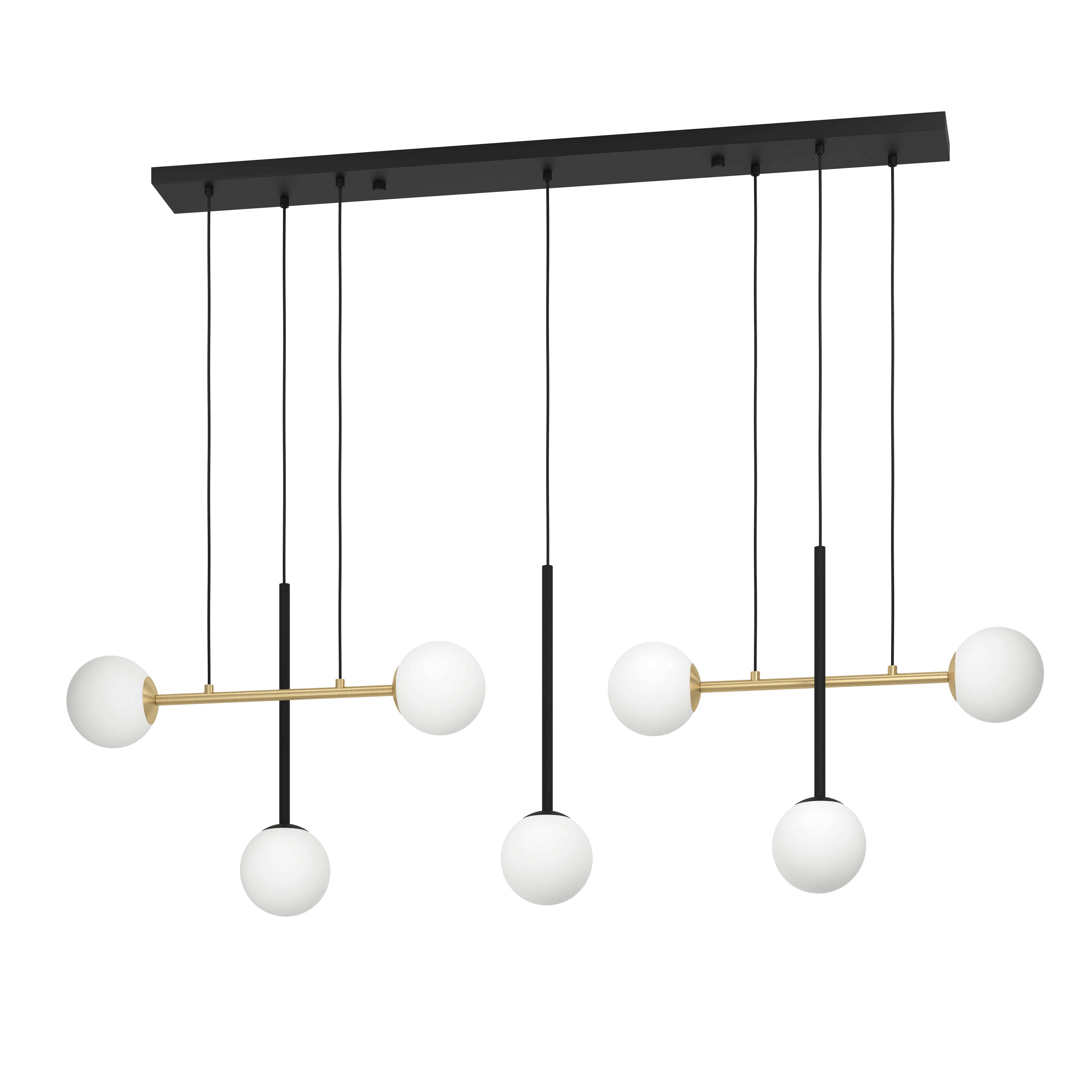 PAZ Luminaire suspendu Noir, Or - 390178A | EGLO