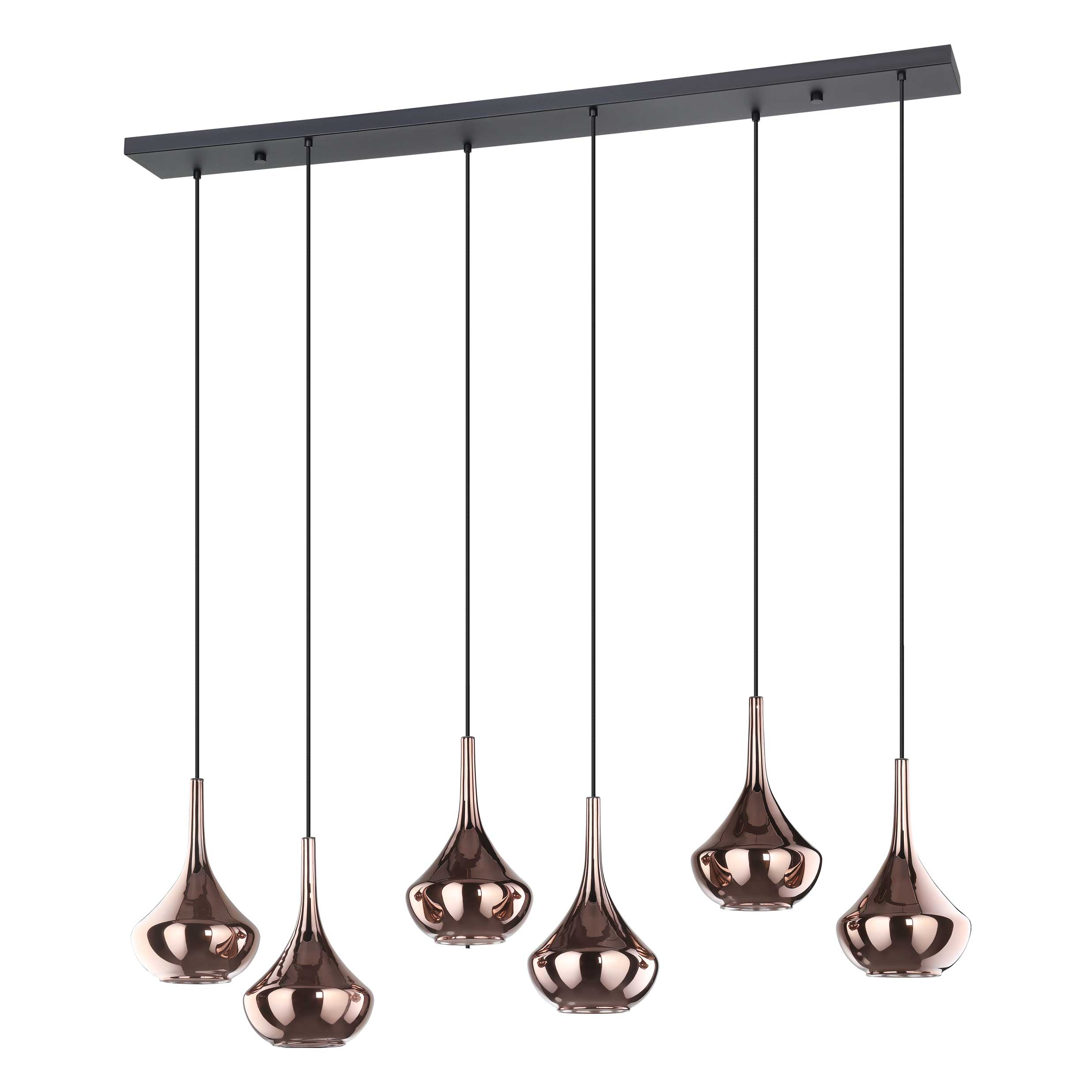 Luminaire suspendu Noir cuivré texturé | ALMOSTER