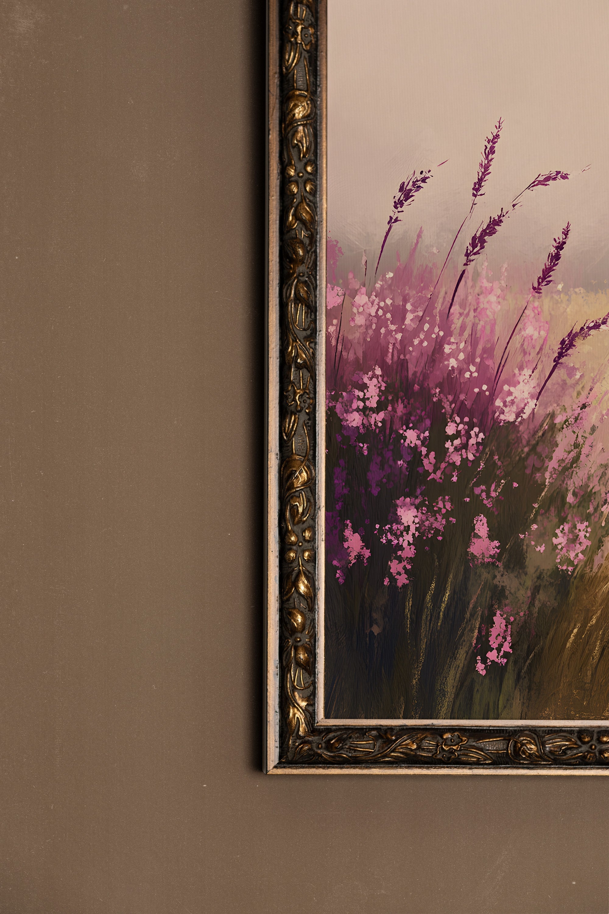 BRISE DE LAVANDE, CADRE VINTAGE BRONZE