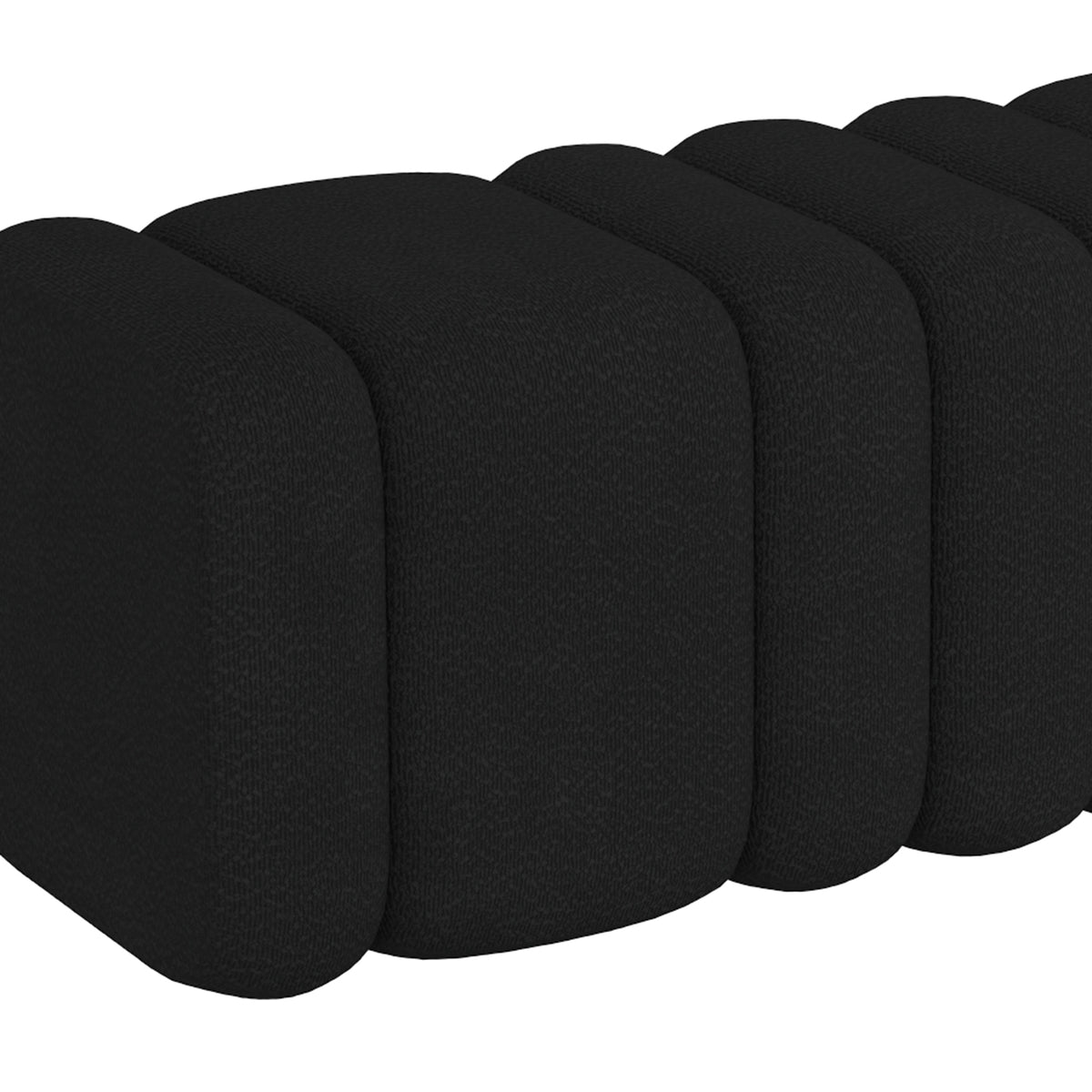 Ottomane-banc rectangulaire Rigel – fini NOIR | World Wide