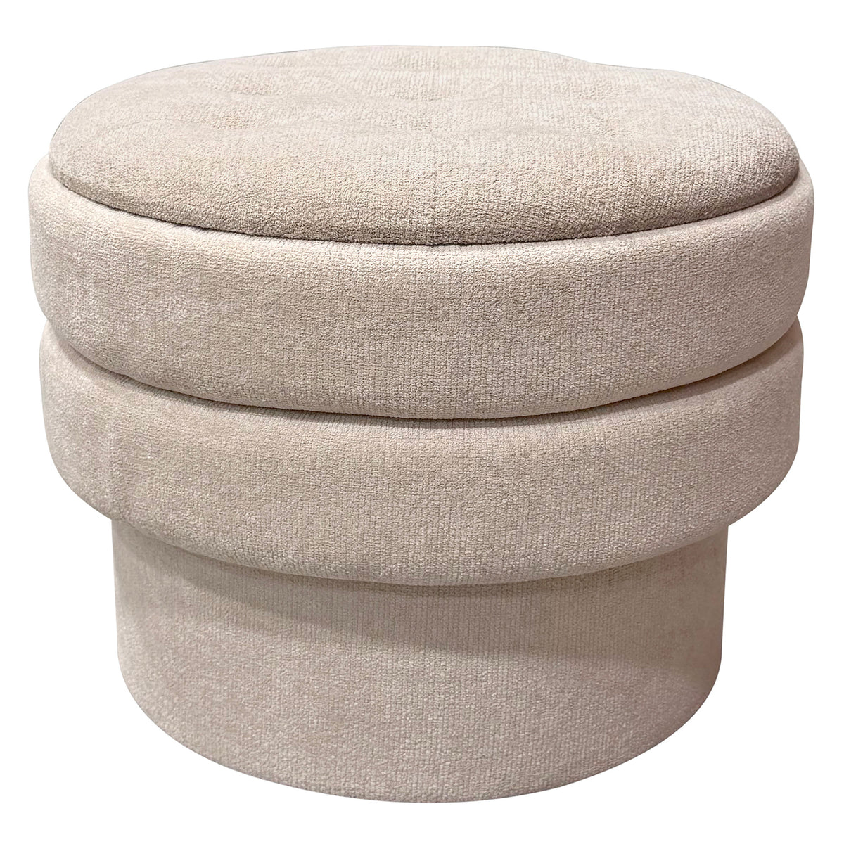 Ottomane de rangement ronde Kepler – fini AVOINE | World Wide