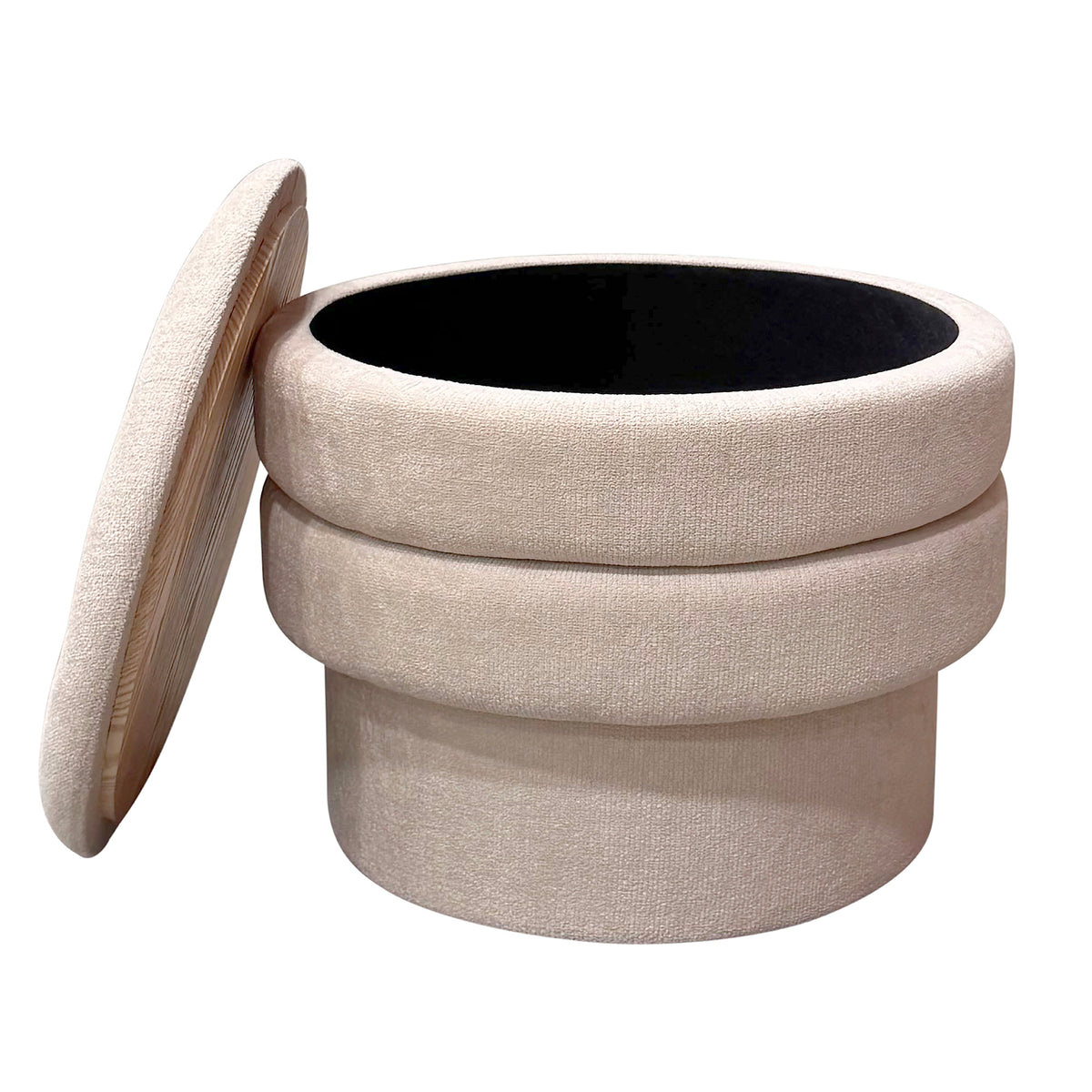 Ottomane de rangement ronde Kepler – fini AVOINE | World Wide