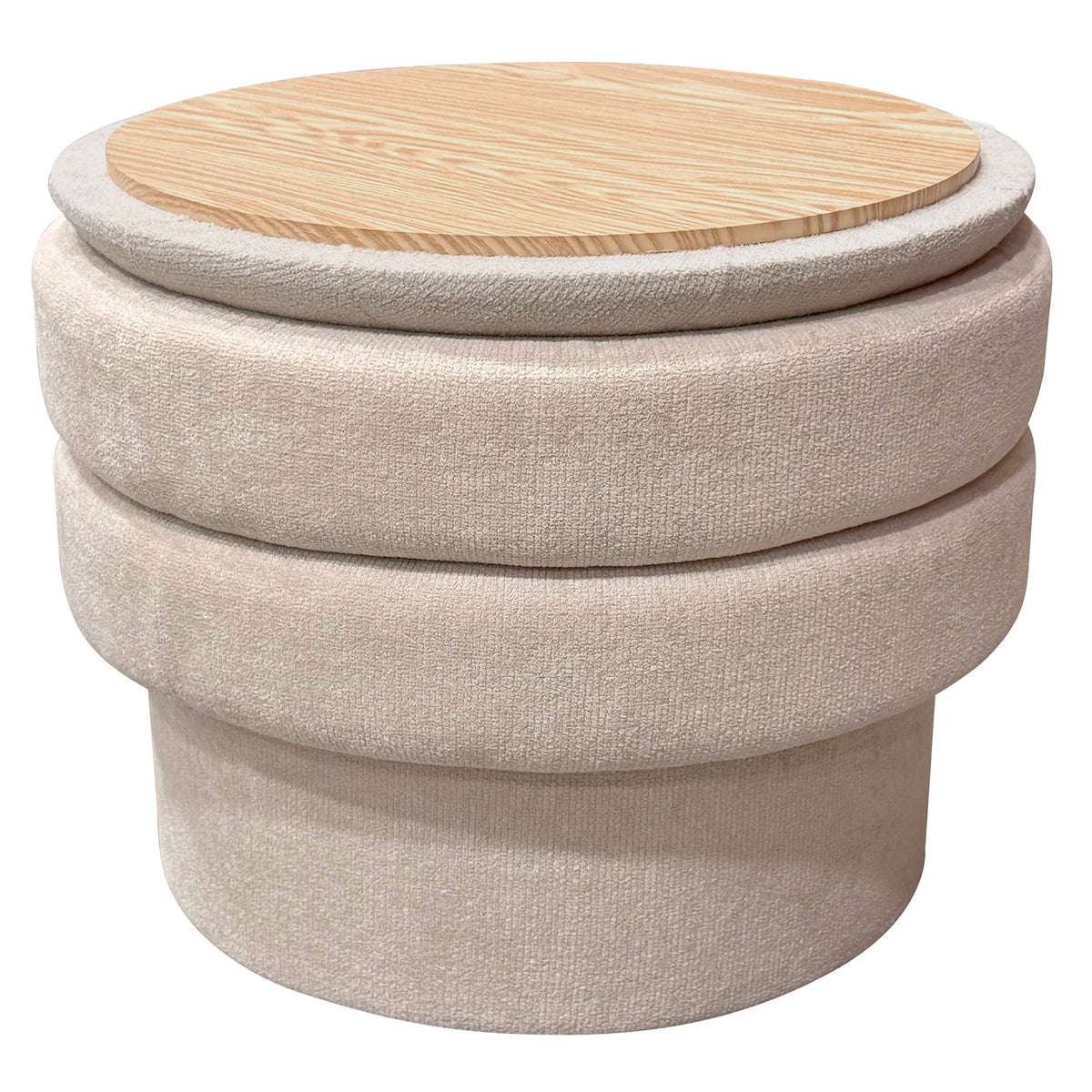 Ottomane de rangement ronde Kepler – fini AVOINE | World Wide