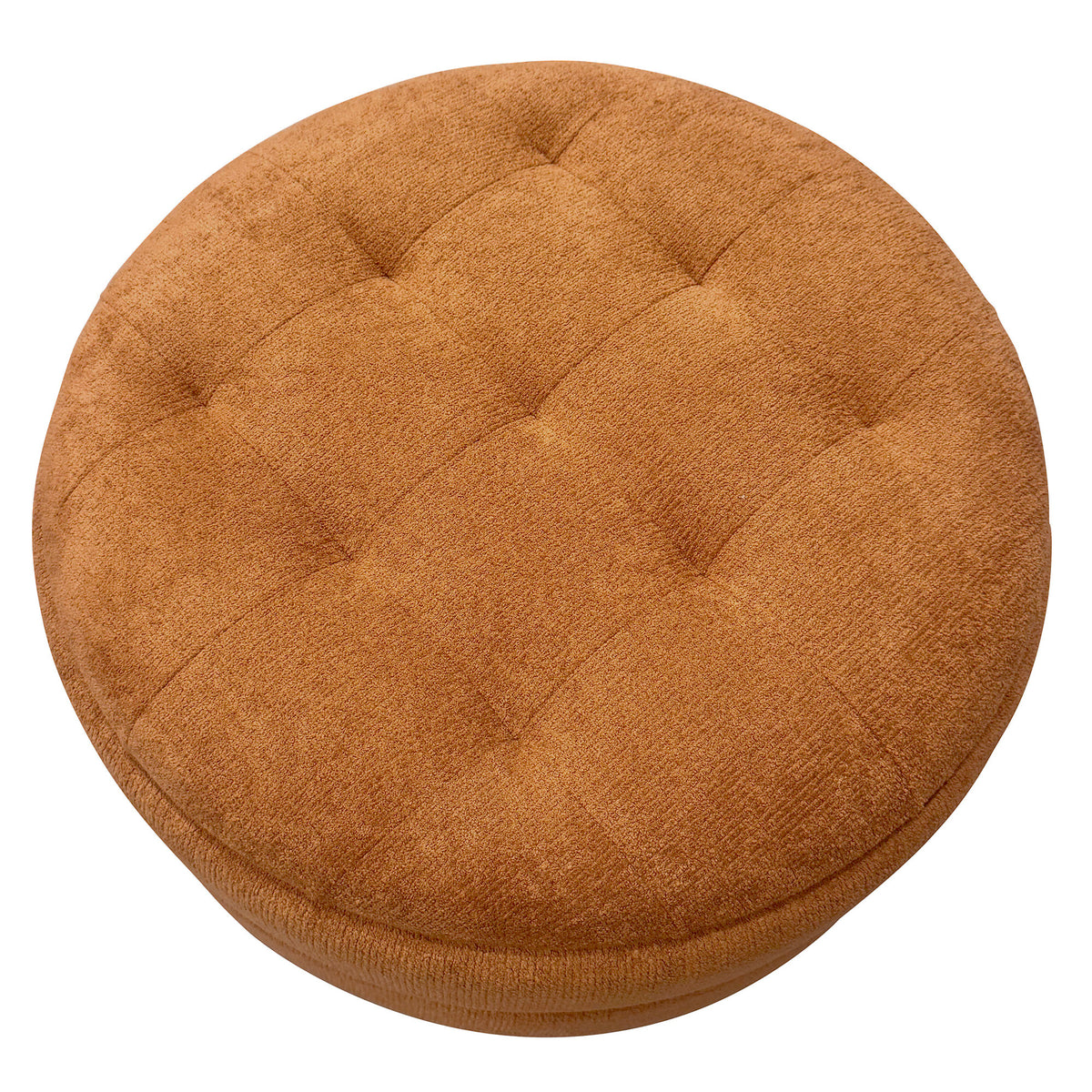 Ottomane de rangement ronde Kepler – fini ROUILLER | World Wide