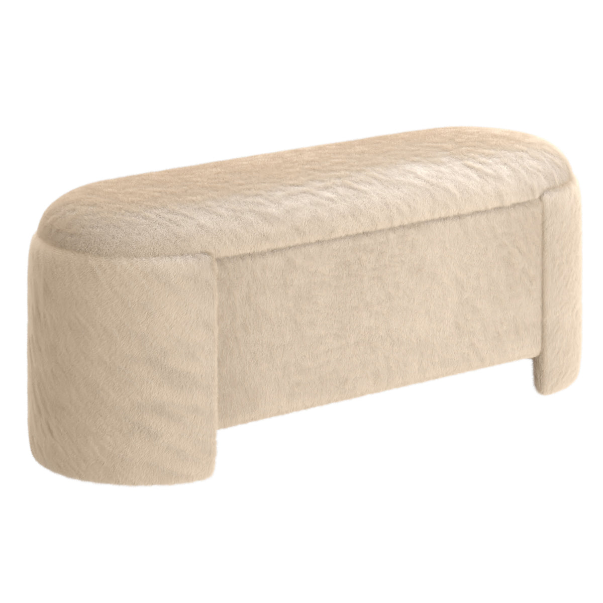 Ottomane de rangement ovale Selene | World Wide