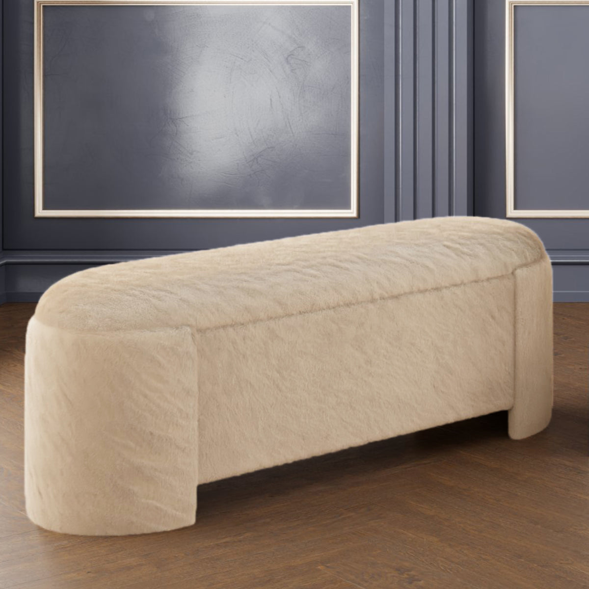 Ottomane de rangement ovale Selene | World Wide