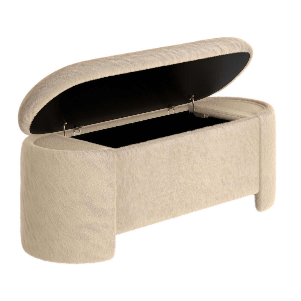Ottomane de rangement ovale Selene | World Wide