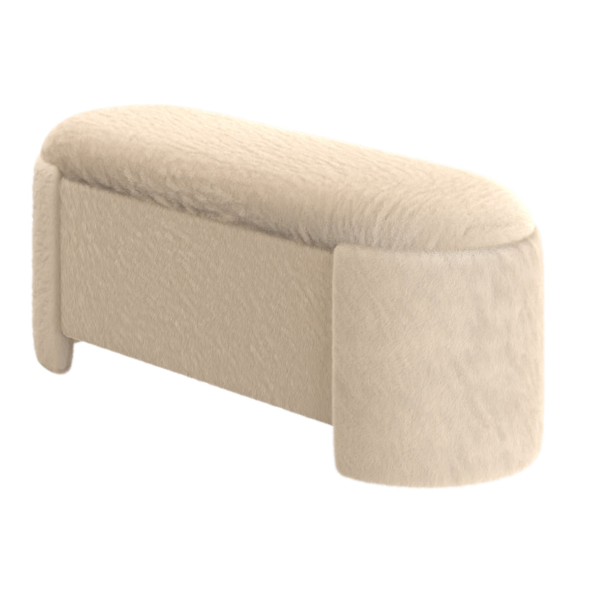 Ottomane de rangement ovale Selene | World Wide