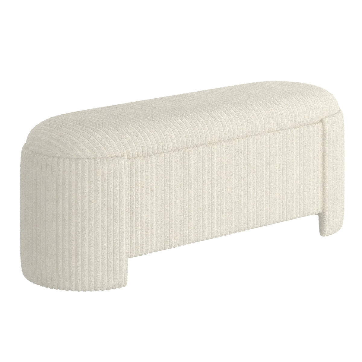 Ottomane de rangement ovale Cybil | World Wide
