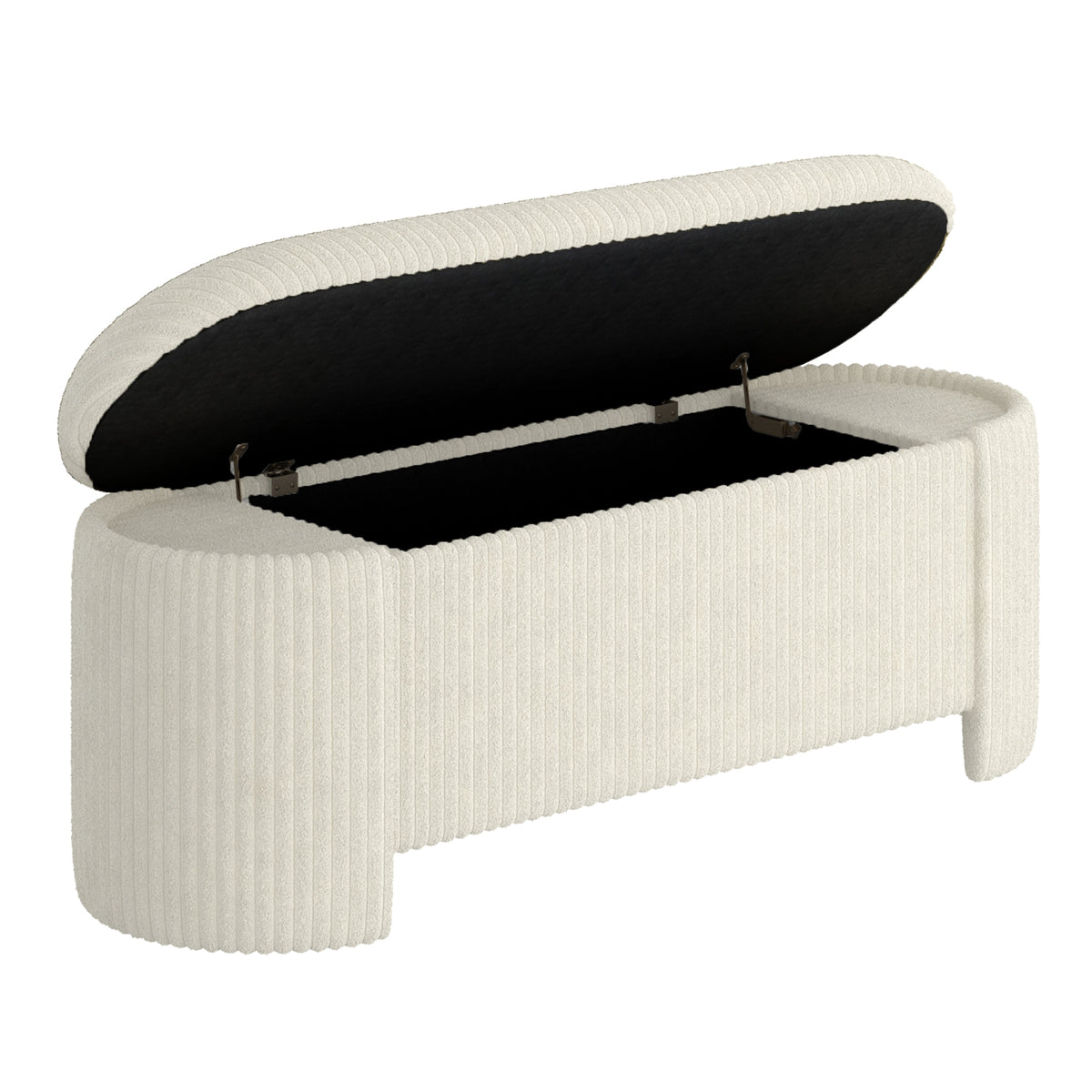 Ottomane de rangement ovale Cybil | World Wide