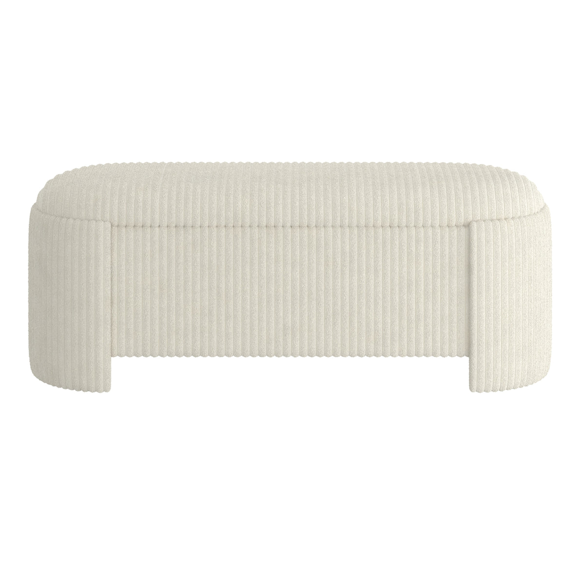 Ottomane de rangement ovale Cybil | World Wide