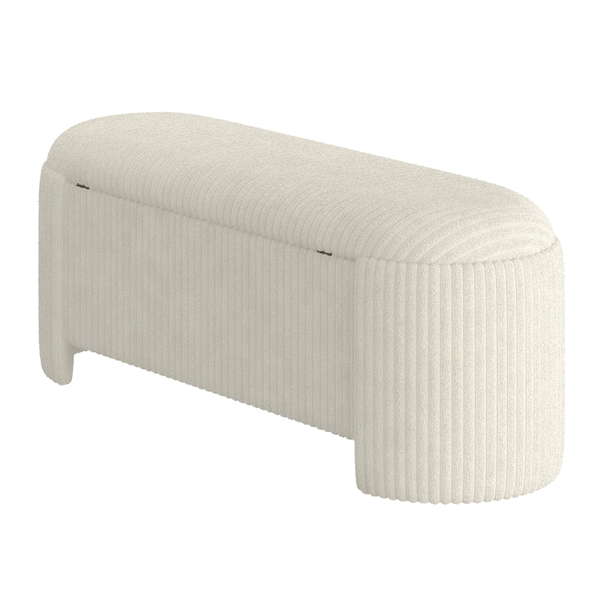 Ottomane de rangement ovale Cybil | World Wide