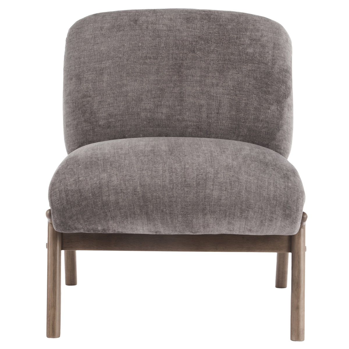 Fauteuil d’appoint en velours Lisson – fini TAUPE FONCÉ | World Wide