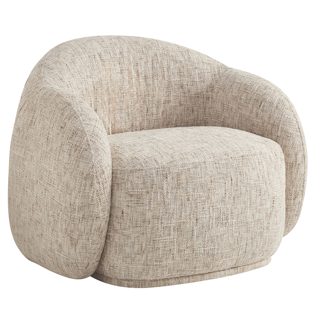 Fauteuil lounge rembourré Amriel – fini BEIGE MULTI-TONS | World Wide