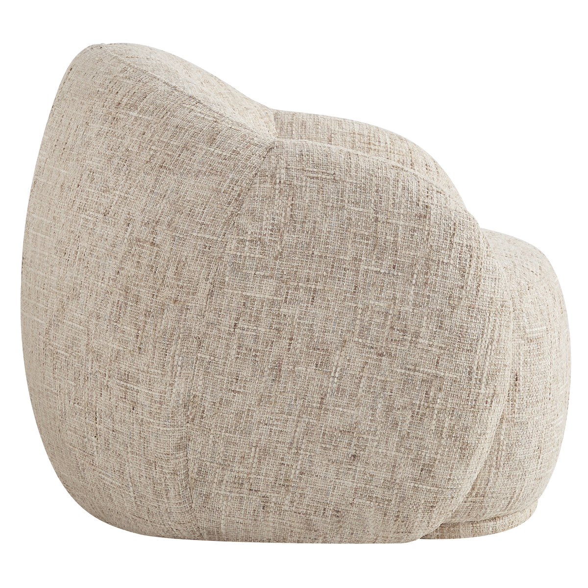Fauteuil lounge rembourré Amriel – fini BEIGE MULTI-TONS | World Wide