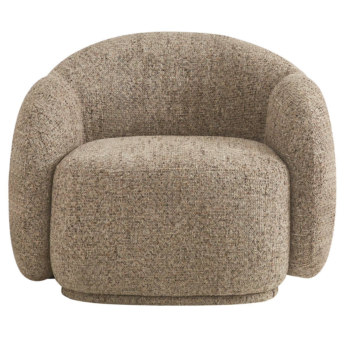 Fauteuil lounge rembourré Amriel – fini BRUN MULTI-TONS | World Wide
