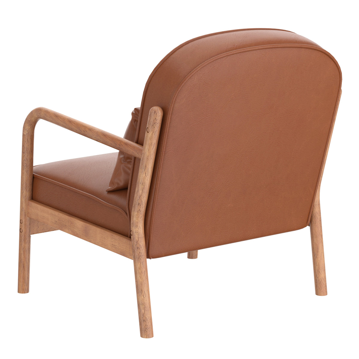 Fauteuil en similicuir Fani – fini SELLE/NOYER | World Wide