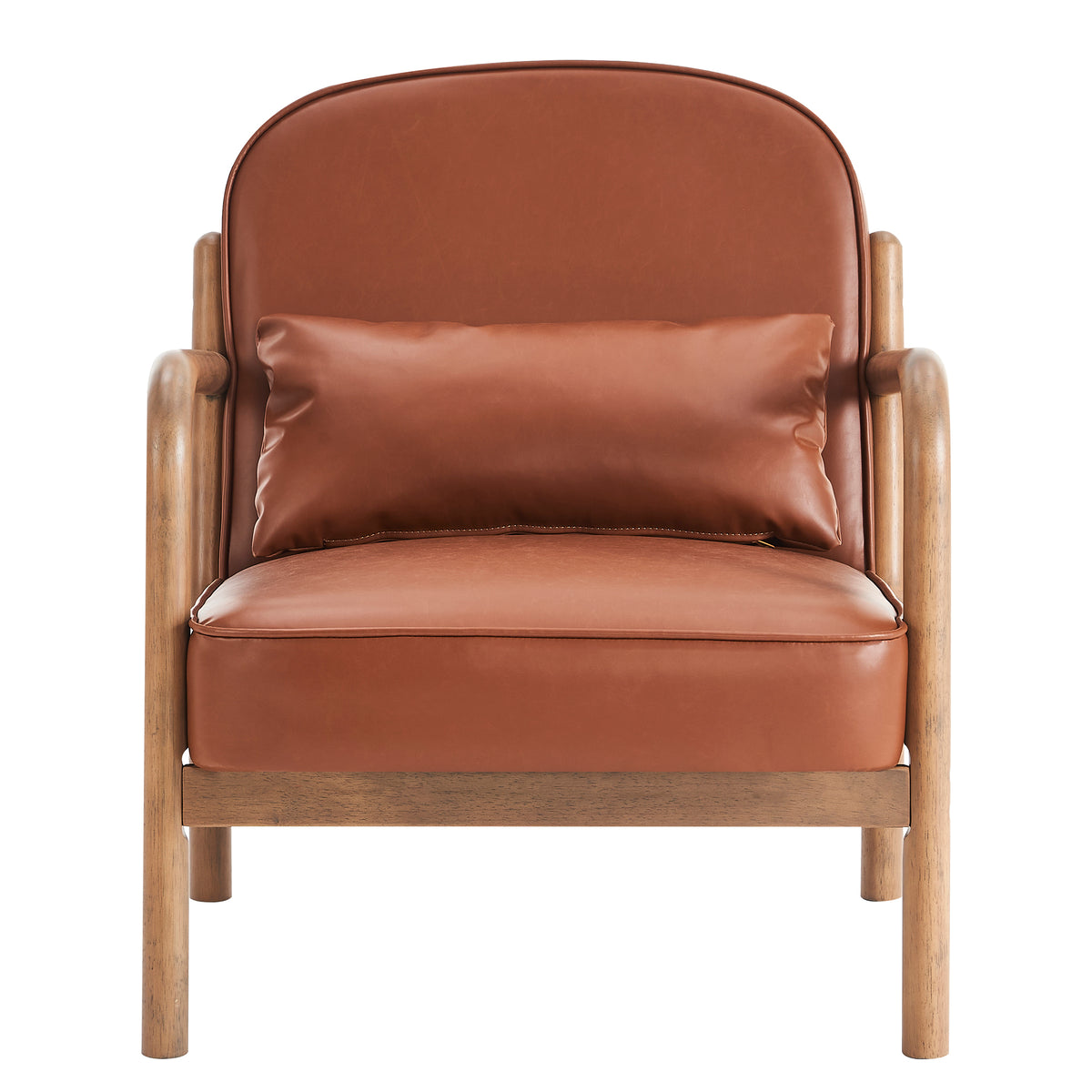 Fauteuil en similicuir Fani – fini SELLE/NOYER | World Wide