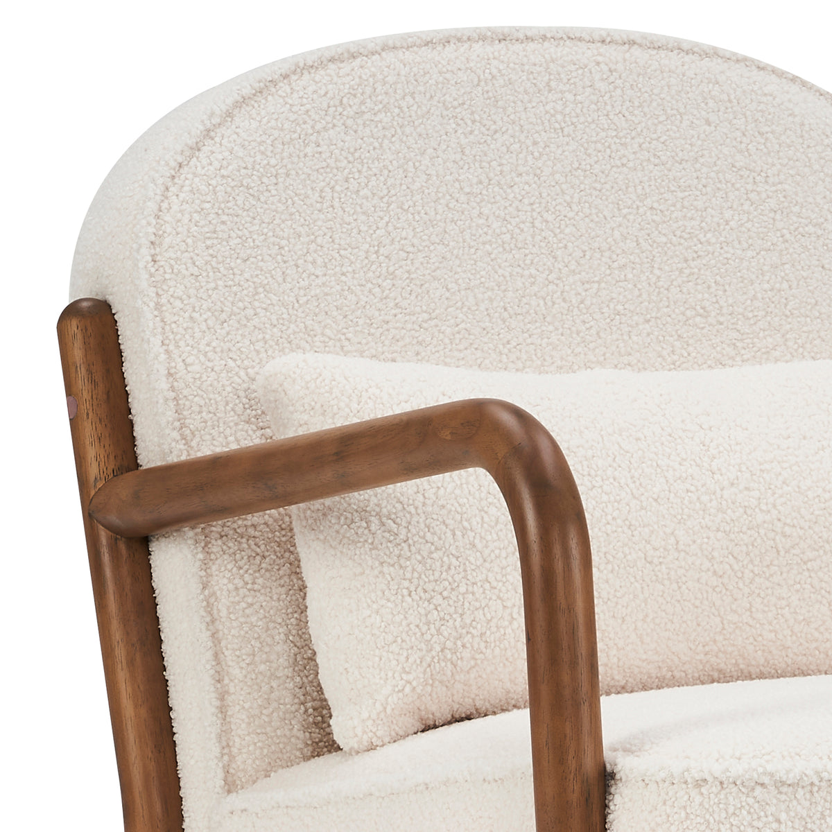 Fauteuil en tissu bouclé Fani | World Wide