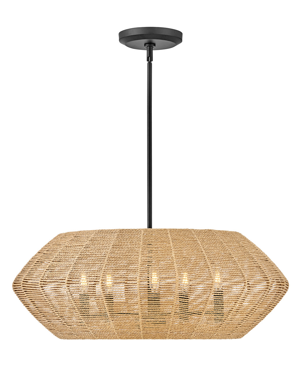 Moyen lustre tambour convertibler