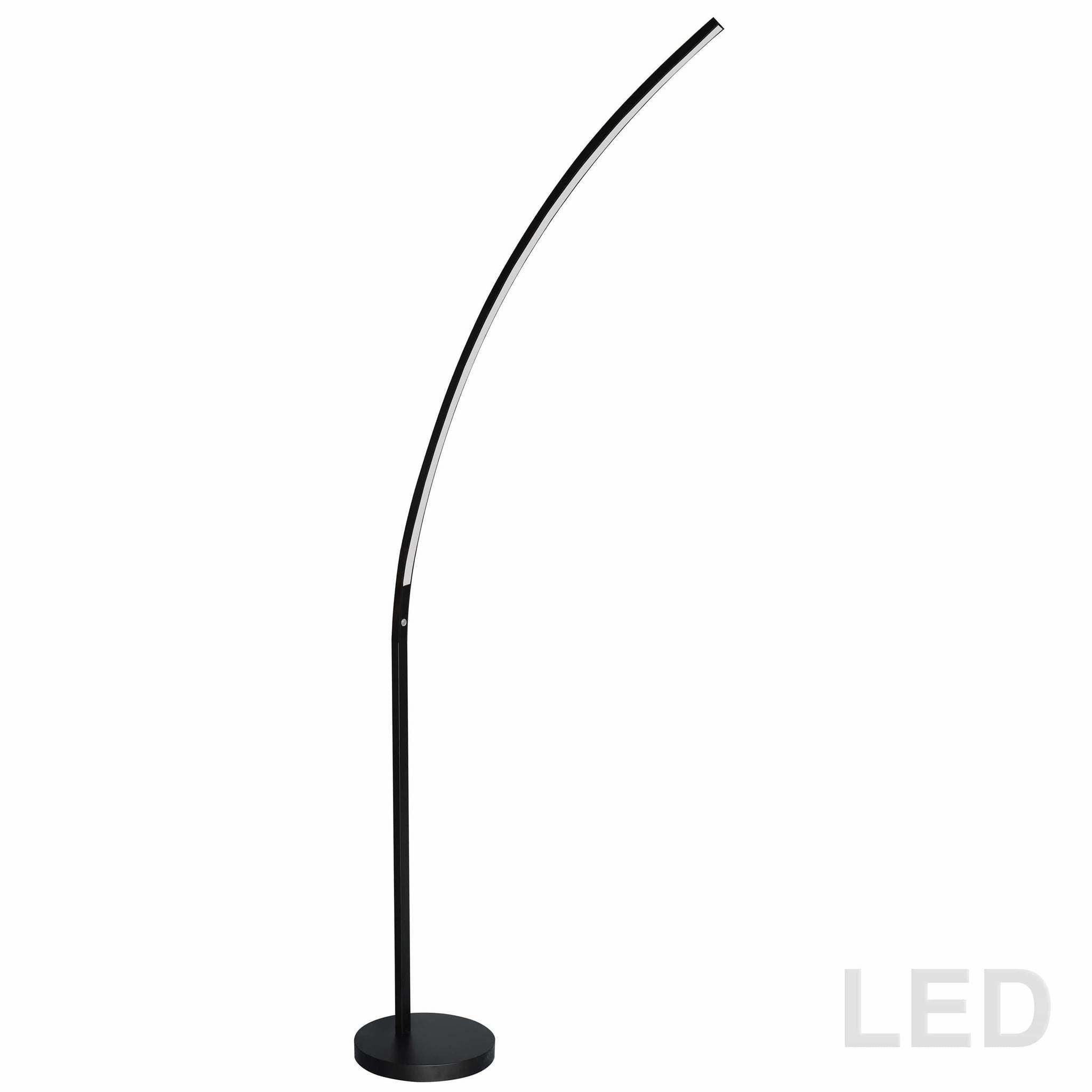 Lampe de plancher Noir mat