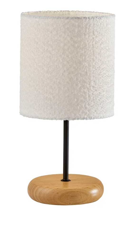 BRIELLE Lampe sur table Noir, Bois - 4347-01 | ADESSO