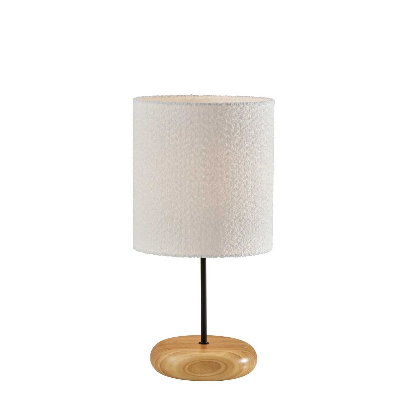 BRIELLE Lampe sur table Noir, Bois - 4348-01 | ADESSO