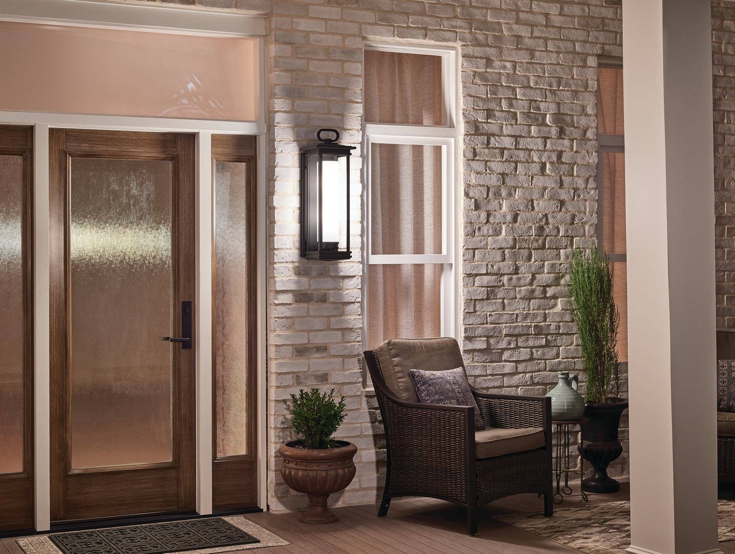 Lampadaire extérieur 1 lumière | South Hope