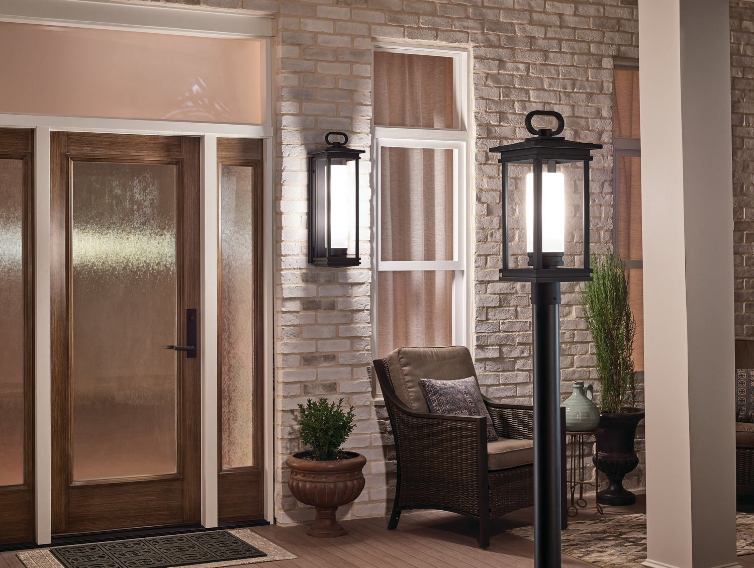 Lampadaire extérieur 1 lumière | South Hope