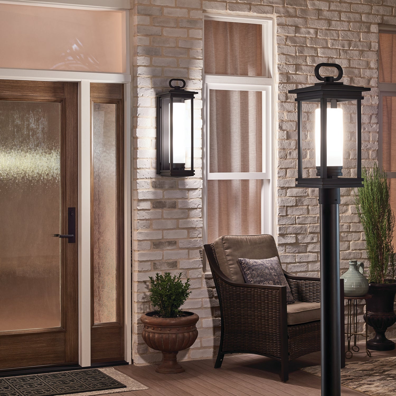 Lampadaire extérieur 1 lumière | South Hope