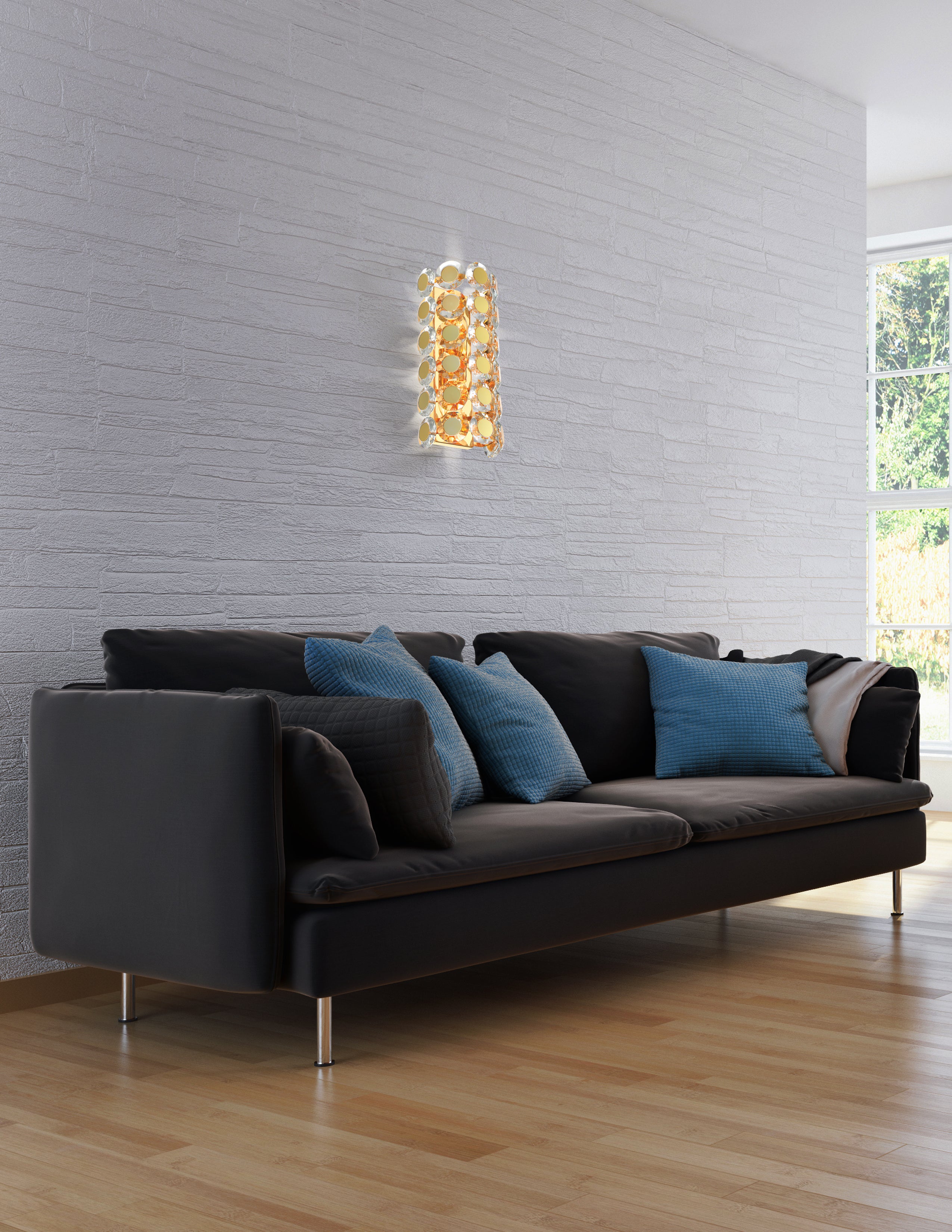 PERRENE Wall sconce Gold - 44283-023 | EUROFASE