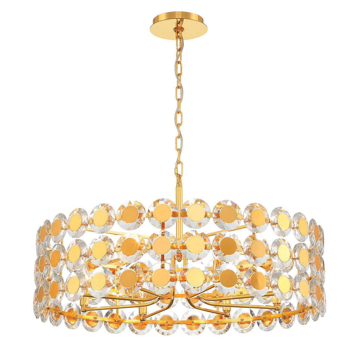 PERRENE Chandelier Gold - 44286-025 | EUROFASE