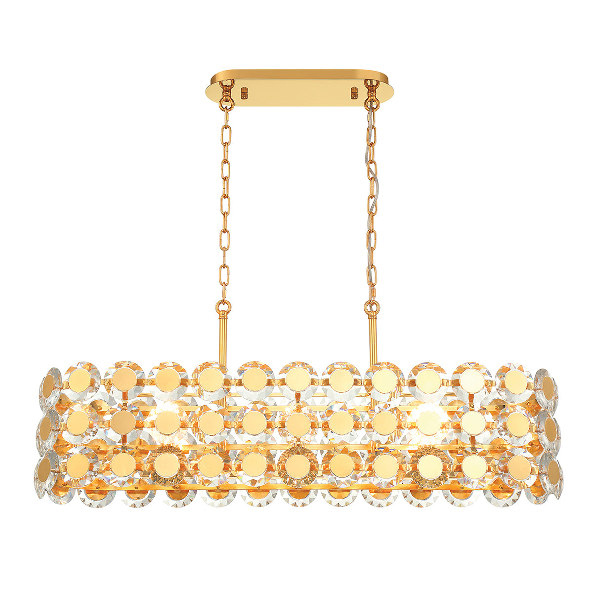 PERRENE Chandelier Gold - 44287-020 | EUROFASE
